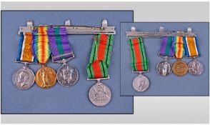 Group Of Four Medals, General Service Medal With Palestine Clasp, Named 1268 B/Const A Hendrey Pal
