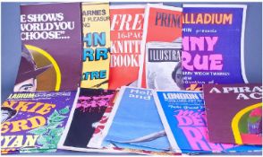 Theatre Posters, A Nice Collection Of Original Show Advert/Posters, 1970`s mainly 30x40`` Stars