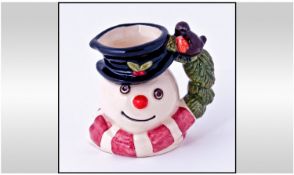 Royal Doulton Miniature Character Jug From The Snowman Collection. Robin Redbreact, limited edition