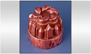 Copper Jelly Mould, Approximately 5`` in height.