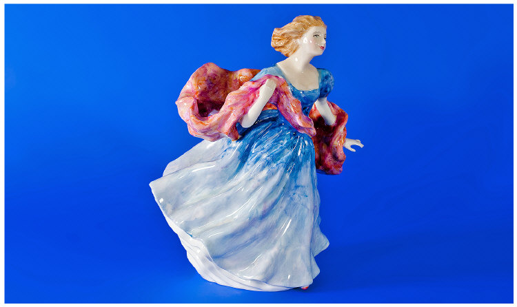 Royal Doulton Figure `Morning Breeze`. HN 3313. Issued 1990-1994. Designer P. Gee. Height 9.5
