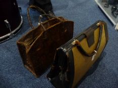 Ladies Snakeskin Handbag + 1 Other. Poor Condition.