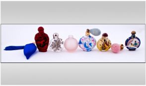 Collection Of Small Perfume Bottles. 7 in total. Various sizes, colours and designs.