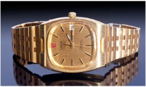 Omega Gold Plated Gents Electronic F300 Chronometer Wrist Watch. Model number 3980835. Excellent