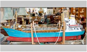 Radio Controlled Trawler, Large Scratch Built Fishing Boat, Named ``Lady Catherine`` Fitted With