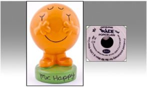 Wade Mr Happy From The Mr Men Series. Number 1752. Certificate.