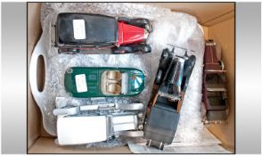 Collection Of 10 Franklin Mint Model Diecast Models, Comprising 1936 Bugatti Type 57 SC, Mercedes