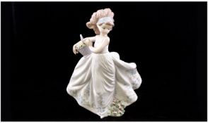Lladro Figure ` Floral Path ` Model No.6646. Date 1999. Stands 11 Inches High. Mint Condition,