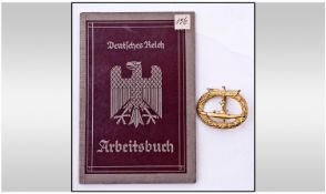 German Style ID Badge and Book.