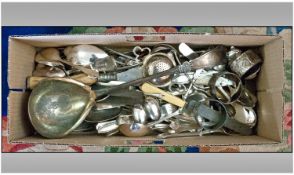 Collection of Assorted Flatware and napkin rings.