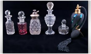 Collection Of Perfume Bottles. 6 in total. Various sizes, designs and colours.