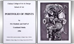 Portfolio Of 18 Prints Produced by Students And Staff At The Chelsea School of Art, 1994 Containing