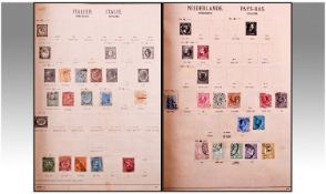 Old Schwaneberger Stamp Album Bought In 1922, so some really old stamps. The album follows the old