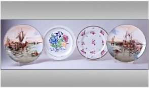 Pair of Royal Doulton `Home Waters` Series plates, marked D6434 10.5 inches in diameter together