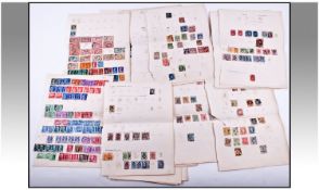 Leaves Of Mainly Older European Stamps. Condition is mixed, but there are many better and there