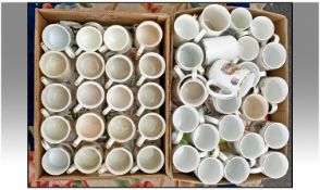 Masonic Interest. Large Quantity of Ceramic Mugs with various Lodge subscriptions to reverse.