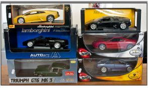 A Collection of Model Cars, comprising: Hot Wheels - 360 Modena, Diablo GTR; AutoArt Performance