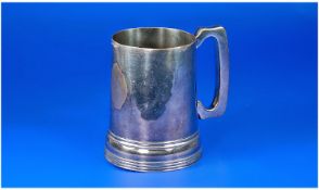 Elkington and Co Silver Plated Tankard c 1900. Full Elkingotn Marks to base. 5 inches high.