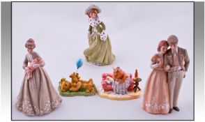 Small Collection of Ceramics comprising Royal Doulton Brambly Hedge Figure  `Where are Basil`s