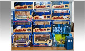 A Collection of Corgi Model Batman Cars, comprising ``Killer Moth Mothmobile``, ``Catmobile``, ``