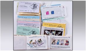 Twenty Four Smaller Stamp Approval booklets priced to sell at 96 pounds in the 1980`s. A Bit of all