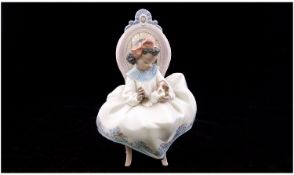Lladro Figure ` Just a Little More ` Model No.5908. Mint Condition, Height 9 Inches, Complete with