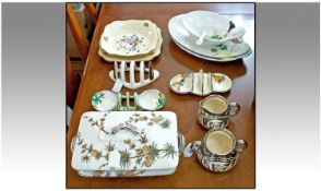 A Small Collection of Ceramic Tableware comprising Gibson Milk Jug and Sugar bowl, Carlton Ware