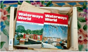 Approximately 52 Waterways World Magazines. 1972/1976 edition. Colour covers, black and white