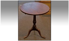 Late Victorian Oak Tripod Occasional Table, 28 inches high and 23 inches in depth