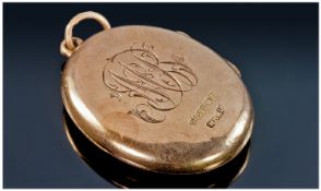 Early 20thC 9ct Gold Locket, Of Oval Form, Fully Hallmarked. 28 x 20mm