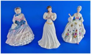 Royal Doulton Figures, Three In Total. Comprising; 1, Maria, HN 3381, issued 1993, modelled Tim