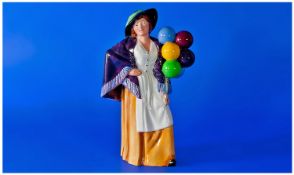 Royal Doulton Figure `Balloon Lady`. HN 2935. Designer P. Gee. Height 8.25 inches. Excellent