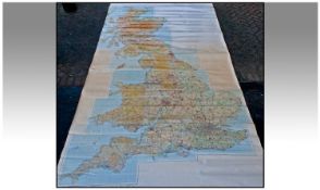 Very Large Ordnance Survey Wall Map of Whole of UK (H14ft x W7ft). Commissioned for United Kingdom