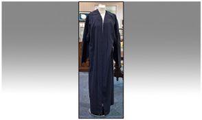 Academic/Graduation Long Length Gown. Navy blue colour. Free size/one size to fit all.