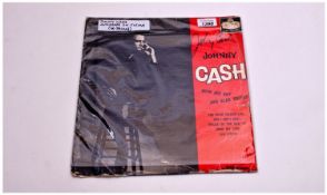 Johnny Cash Autograph On LP Sleeve (no record). Highly desirable ink signature.