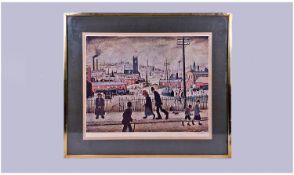 Laurence Stephen Lowry R.A. (British, 1887-1976) Signed Limited Edition Print, ``View Of A Town``