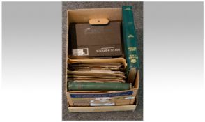 Large Box of Stamp Albums, stamps, first day covers.