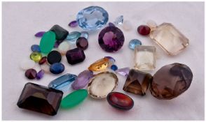 Mixed Lot Of Loose Gemstones, Various Sizes And Colours, Approx 180cts In Total. Largest 23mm