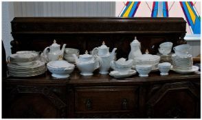 Royal Doulton Fine Bone China 106 Piece Part Dinner Service. `Rondo` pattern. H 4935. Comprises 6