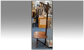 Tall Oak Lantern Lamp, With Table Base, Height 63 Inches