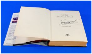 1966 And All That Signed First Edition Book, titled `Autobiography of Geoff Hurst` world cup star
