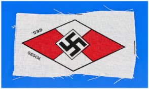 Hitler Youth Style Diamond Shape Arm Badge.