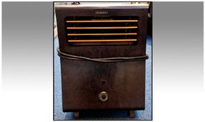 Wells Coates For Ekco (E K Cole Ltd) Thermovent Space Heater, Brown Bakelite/Plastic Cover.