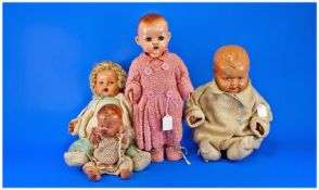Collection Of Four Mid 20thC Dolls