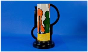 Lorna Bailey Old Ellgreave Hand Painted Vase/Jug. `Houses and path` design. Signed to base