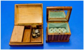 Musical Inlaid Jewellery Box + 1 Other A/F