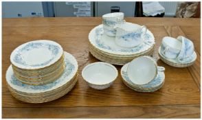Minton Part Teaset `Belbrachen`  (40) pieces approx comprising dinner plates, side plates cups,