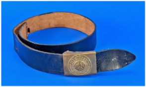 German Style Navy Belt and Buckle.
