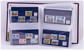 Stock Card and Stamp Album, set of themes + coms, fine used + mint. Including Great Britain,
