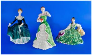 Royal Doulton Figures, Three In Total. Comprising; 1, Merry Christmas, HN 3096, issued 1987-1992,